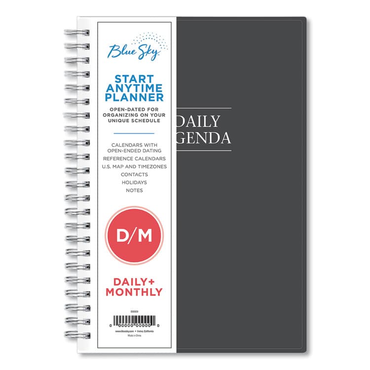 BLUE SKY Passages Non-Dated Perpetual Daily Planner, 8.5 x 5.5, Black Cover, 60-Month (Jan to Dec): 2021 to 2025 (BLS113565) thumbnail 3