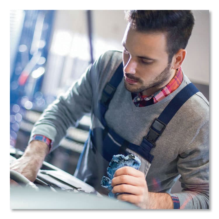 KIMBERLY CLARK Shop Towels, 1-Ply, 10.4 x 11, Blue, 55/Roll, 6 Rolls/Pack (KIM75180) thumbnail 3