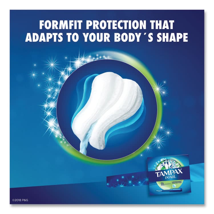 PROCTER & GAMBLE Pearl Tampons, Super Absorbency, 18/Box (PGC37908) thumbnail 3