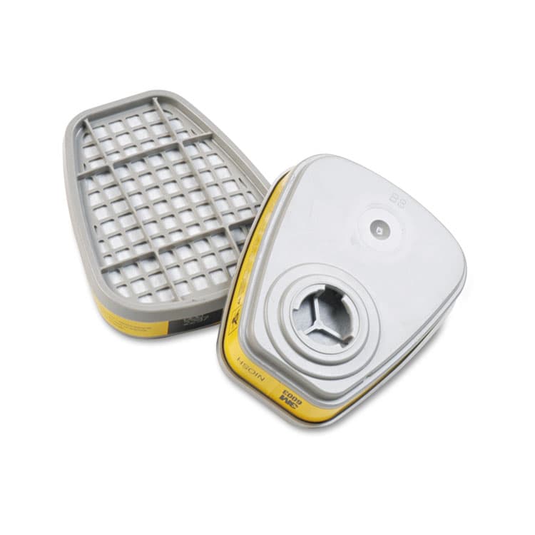 3M/COMMERCIAL TAPE DIV. 6003 Respirator Cartridge for Certain Organic Vapors and Acid Gases, 2/Pack (MMM6003)