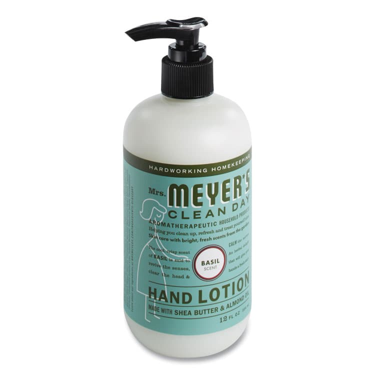 THE CALDREA COMPANY Clean Day Hand Lotion, 12 oz Pump Bottle, Basil Scent (SJN686591) thumbnail 2