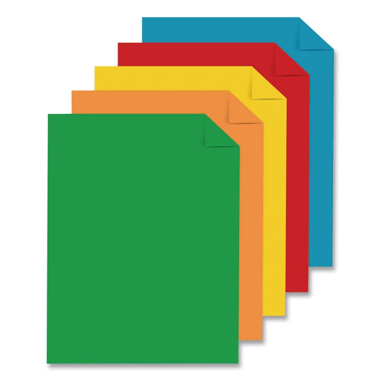 NEENAH PAPER Color Cardstock -"Primary" Assortment, 65 lb Cover Weight, 8.5 x 11, Assorted Primary Colors, 100/Pack (WAU91646) thumbnail 3