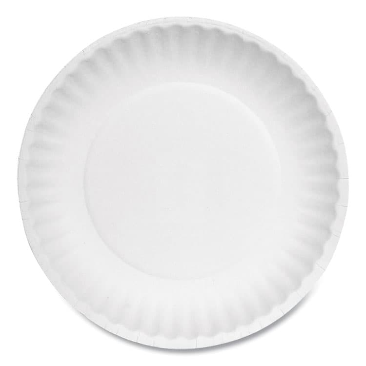 AJM PACKAGING CORP. Paper Plates, 6" dia, White, 1,000/Carton (AJMPP6AJKWH)