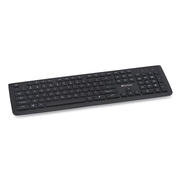 VERBATIM CORPORATION Wireless Slim Keyboard, 103 Keys, Black (VER99793)