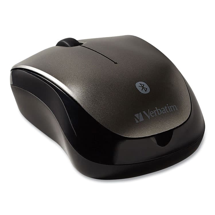 VERBATIM CORPORATION Bluetooth Wireless Tablet Multi-Trac Blue LED Mouse, 2.4 GHz Frequency/30 ft Wireless Range, Left/Right Hand Use, Graphite (VER98590)