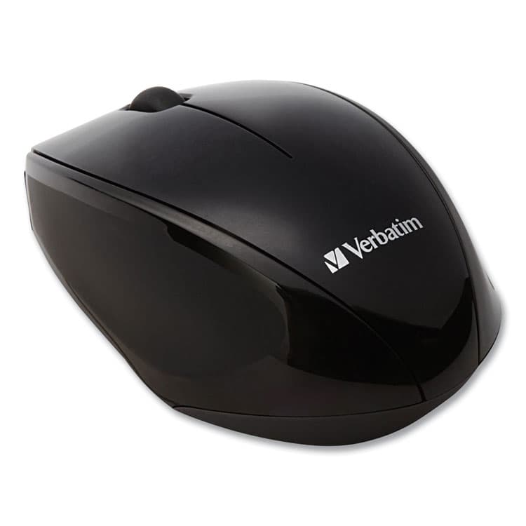 VERBATIM CORPORATION Wireless Notebook Multi-Trac Blue LED Mouse, 2.4 GHz Frequency/32.8 ft Wireless Range, Left/Right Hand Use, Black (VER97992)