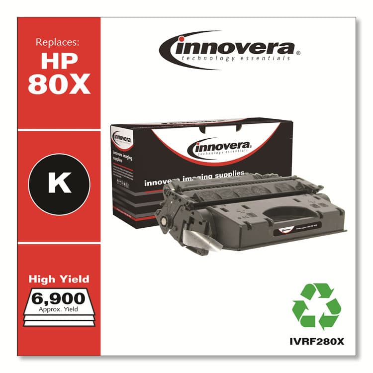 INNOVERA Remanufactured Black High-Yield Toner, Replacement for 80X (CF280X), 6,900 Page-Yield (IVRF280X) thumbnail 2