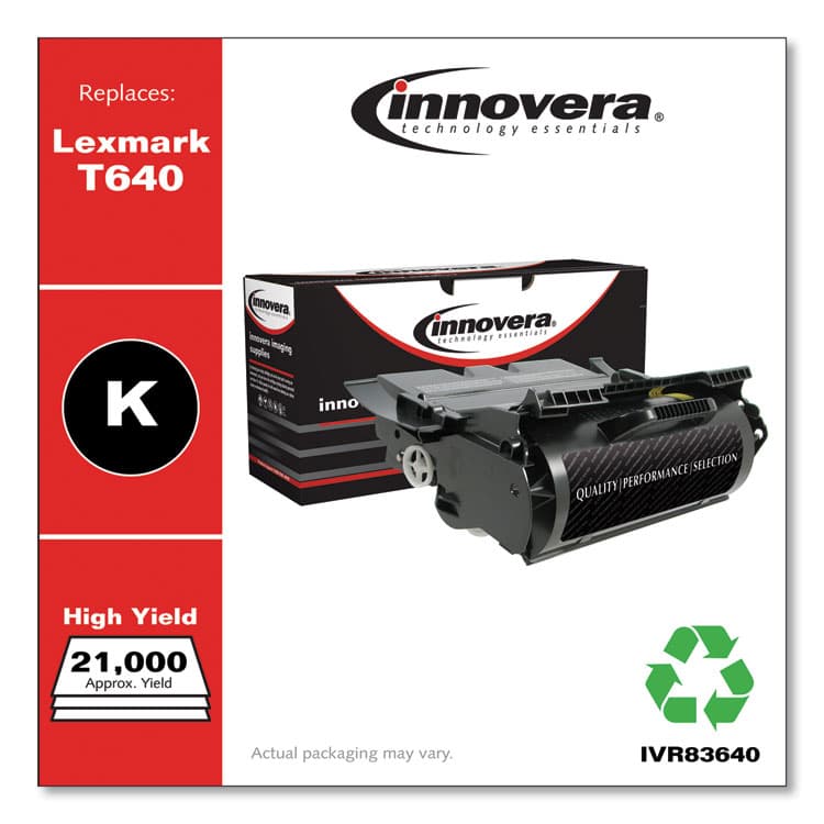 INNOVERA Remanufactured Black High-Yield Toner, Replacement for T640, 21,000 Page-Yield (IVR83640) thumbnail 2