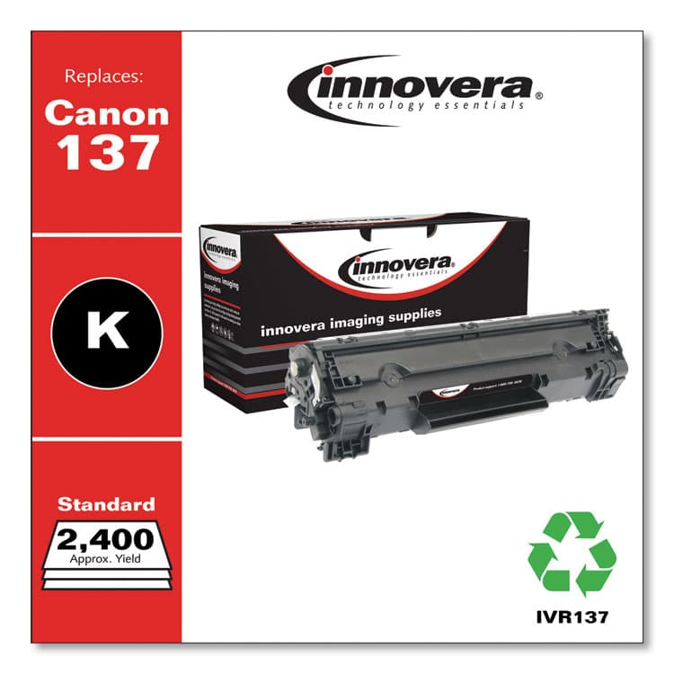 INNOVERA Remanufactured Black Toner, Replacement for 137 (9435B001AA), 2,400 Page-Yield (IVR137) thumbnail 2