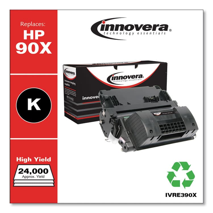 INNOVERA Remanufactured Black High-Yield Toner, Replacement for 90X (CE390X), 24,000 Page-Yield (IVRE390X) thumbnail 2
