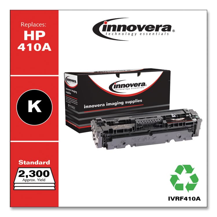INNOVERA Remanufactured Black Toner, Replacement for 410A (CF410A), 2,300 Page-Yield (IVRF410A) thumbnail 2