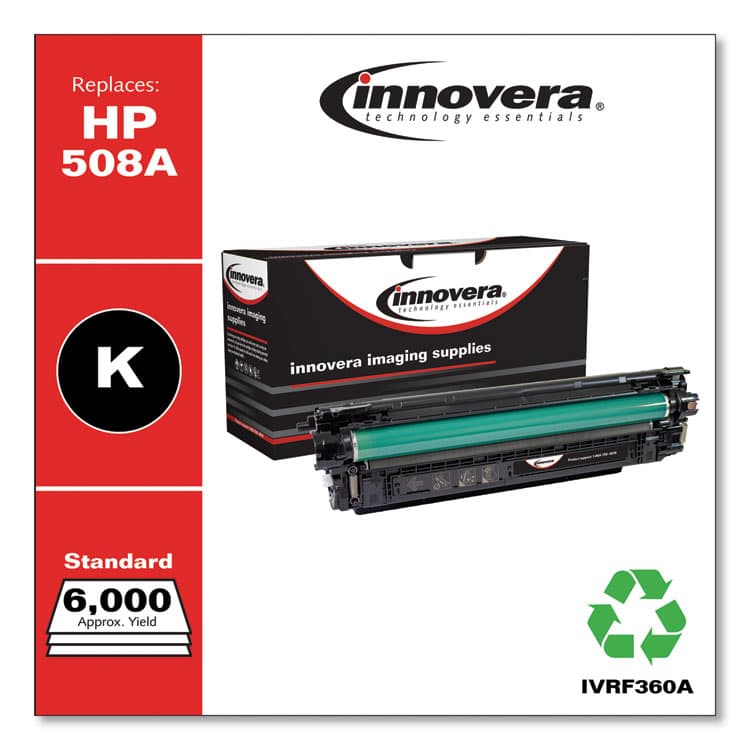 INNOVERA Remanufactured Black Toner, Replacement for 508A (CF360A), 6,000 Page-Yield (IVRF360A) thumbnail 2