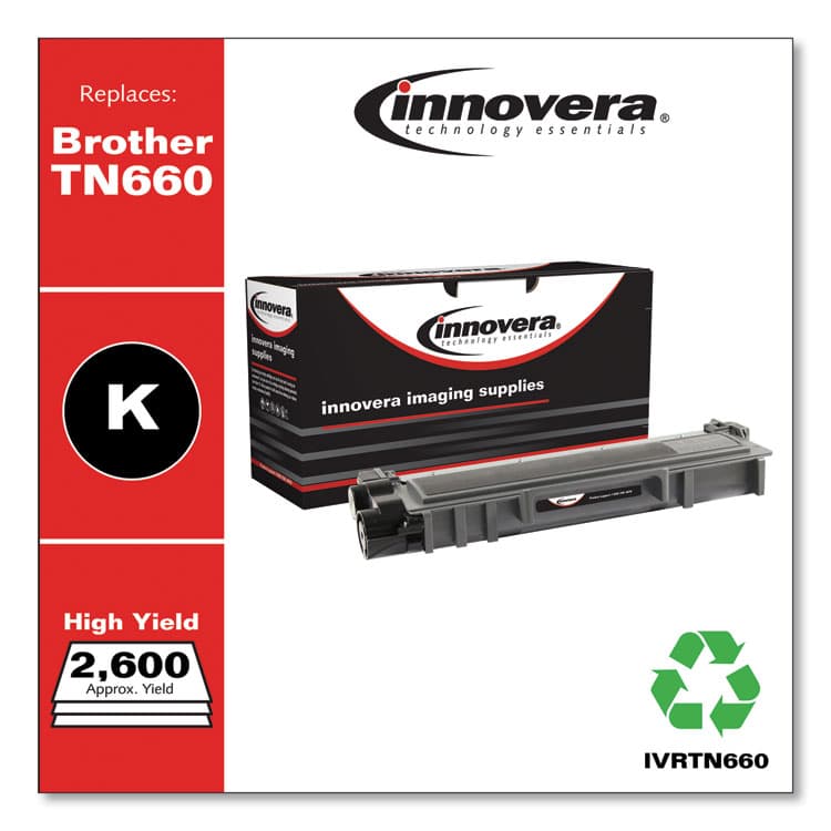 INNOVERA Remanufactured Black High-Yield Toner, Replacement for TN660, 2,600 Page-Yield (IVRTN660) thumbnail 2