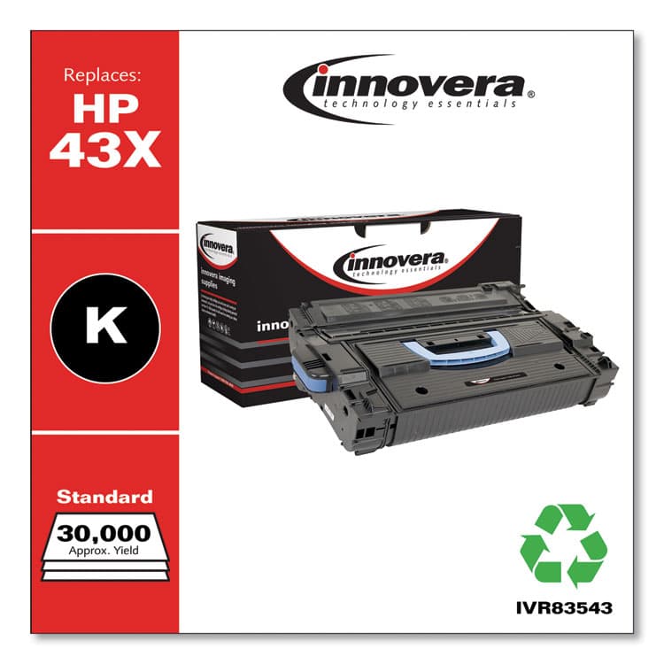 INNOVERA Remanufactured Black High-Yield Toner, Replacement for 43X (C8543X), 30,000 Page-Yield (IVR83543) thumbnail 2