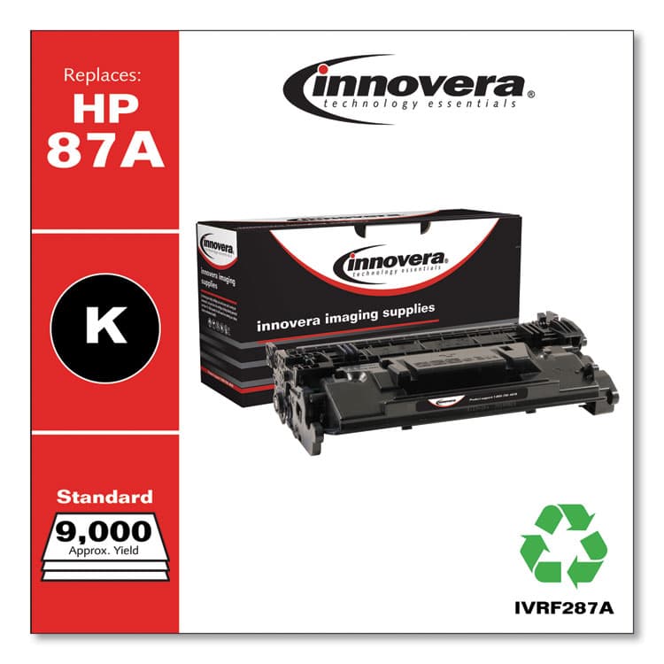 INNOVERA Remanufactured Black Toner, Replacement for 87A (CF287A), 9,000 Page-Yield (IVRF287A) thumbnail 2