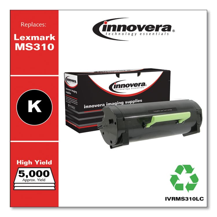 INNOVERA Remanufactured Black High-Yield Toner, Replacement for MS310, 5,000 Page-Yield (IVRMS310LC) thumbnail 2