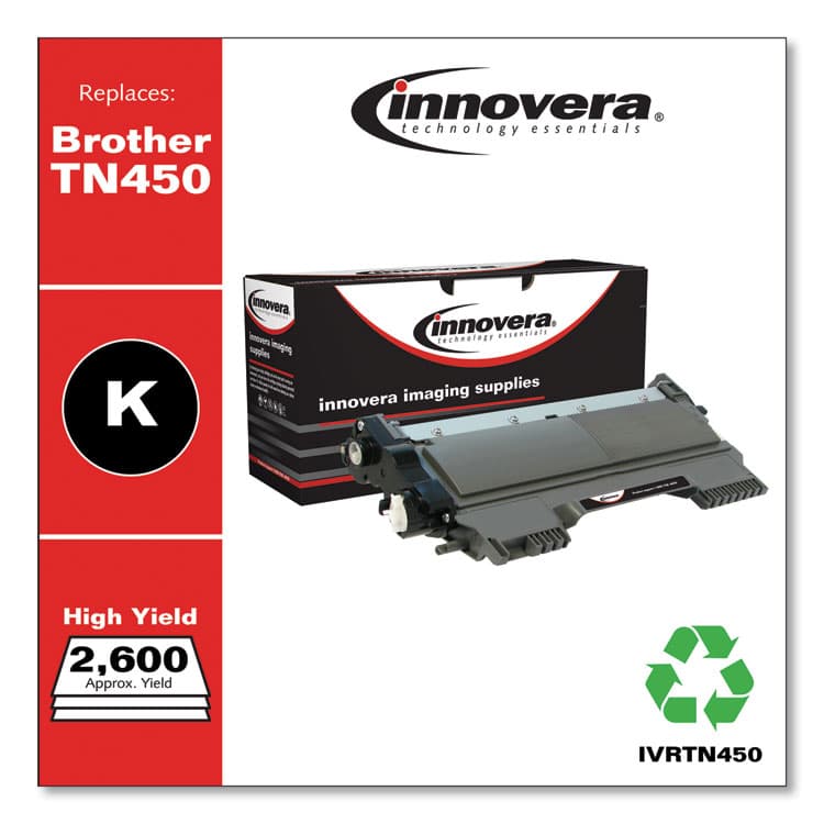 INNOVERA Remanufactured Black High-Yield Toner, Replacement for TN450, 2,600 Page-Yield (IVRTN450) thumbnail 2