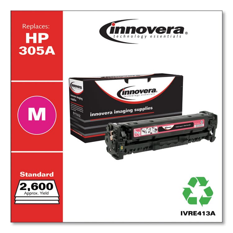 INNOVERA Remanufactured Magenta Toner, Replacement for 305A (CE413A), 2,600 Page-Yield (IVRE413A) thumbnail 2