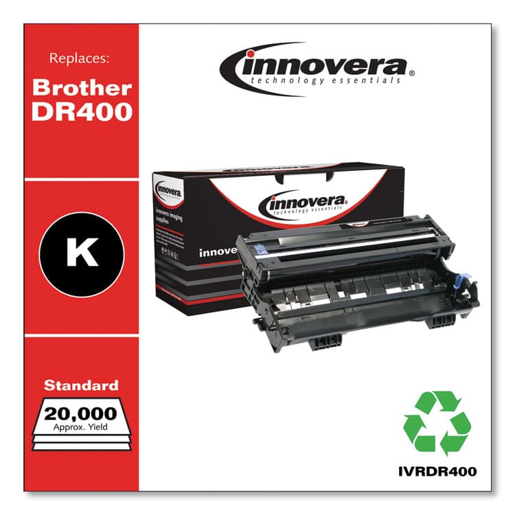 INNOVERA Remanufactured Black Drum Unit, Replacement for DR400, 20,000 Page-Yield (IVRDR400) thumbnail 2