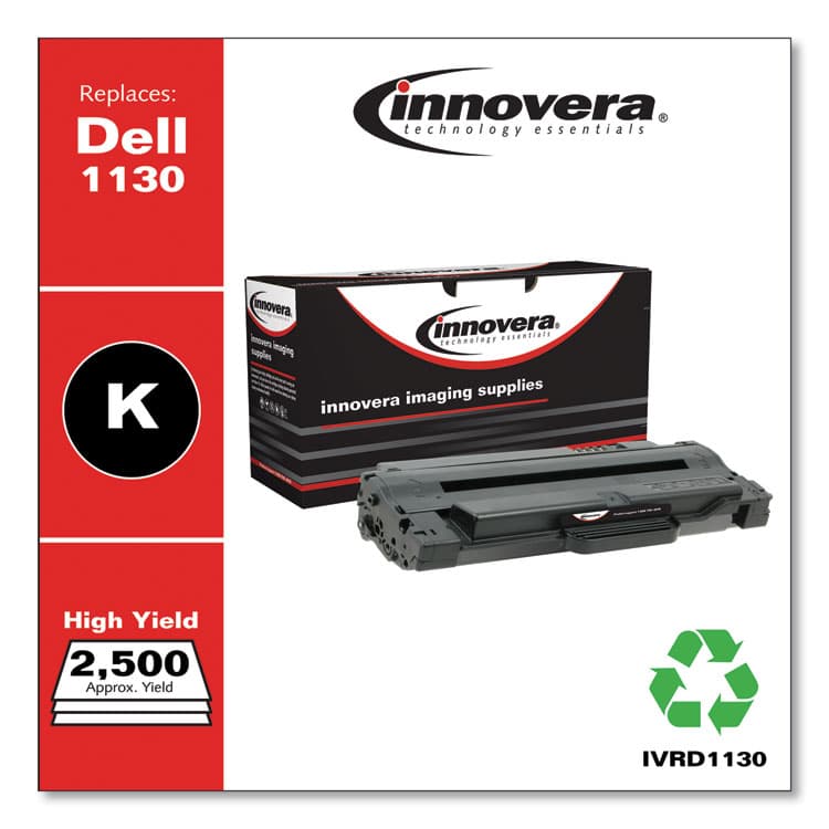INNOVERA Remanufactured Black Toner, Replacement for 330-9523, 2,500 Page-Yield (IVRD1130) thumbnail 2