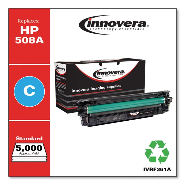 INNOVERA Remanufactured Cyan Toner, Replacement for 508A (CF361A), 5,000 Page-Yield (IVRF361A) thumbnail 2