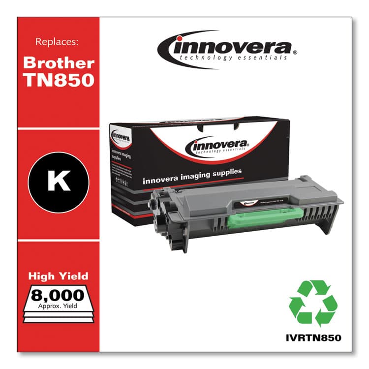 INNOVERA Remanufactured Black High-Yield Toner, Replacement for TN850, 8,000 Page-Yield (IVRTN850) thumbnail 2