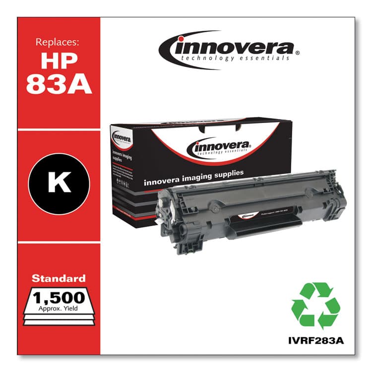 INNOVERA Remanufactured Black Toner, Replacement for 83A (CF283A), 1,500 Page-Yield (IVRF283A) thumbnail 2