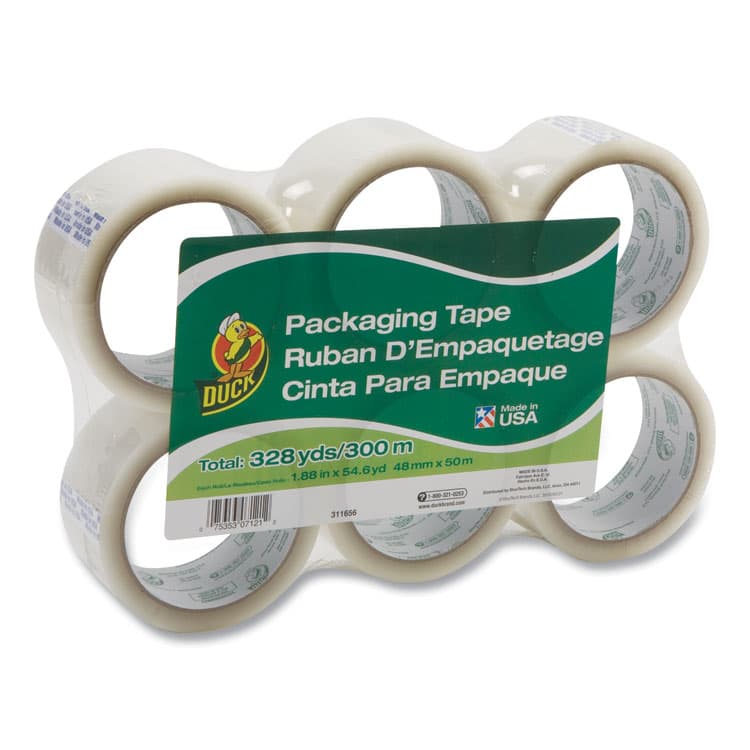 SHURTAPE TECHNOLOGIES Commercial Grade Packaging Tape, 3" Core, 1.88" x 55 yds, Clear, 6/Pack (DUC240053) thumbnail 2