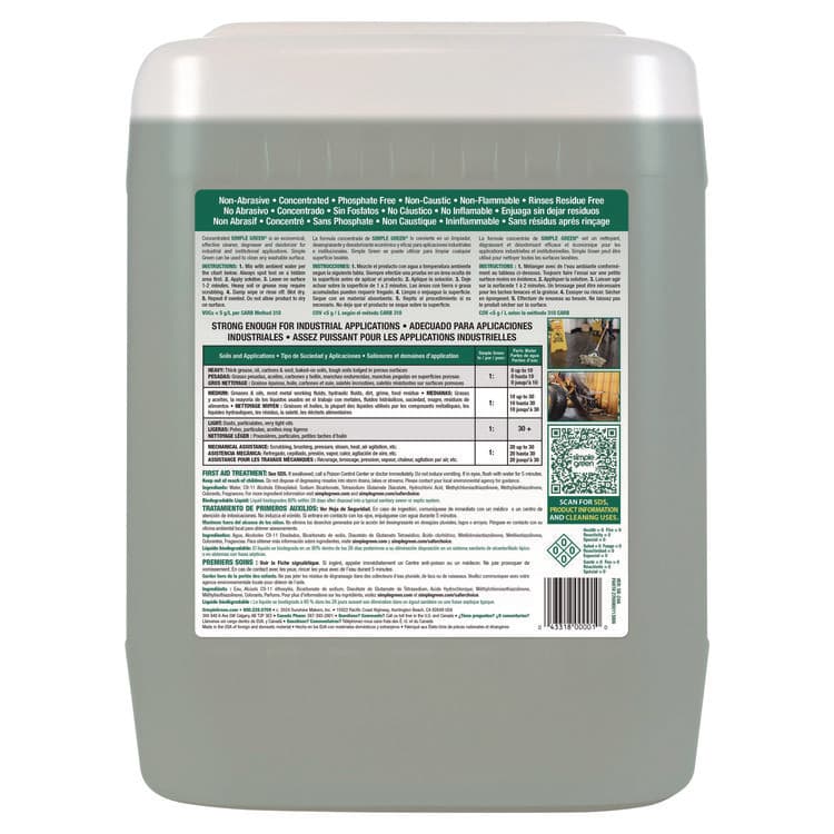 SUNSHINE MAKERS, . Industrial Cleaner and Degreaser, Concentrated, 5 gal, Pail (SMP13006) thumbnail 2