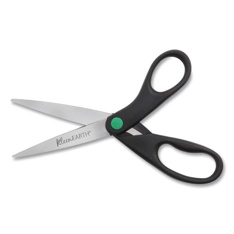 ACME UNITED CORPORATION KleenEarth Scissors, 8" Long, 3.25" Cut Length, Straight Black Handle, 2/Pack (ACM15179) thumbnail 3