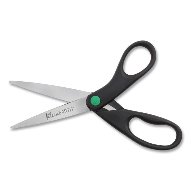 ACME UNITED CORPORATION KleenEarth Scissors, 8" Long, 3.25" Cut Length, Straight Black Handle (ACM41418) thumbnail 3