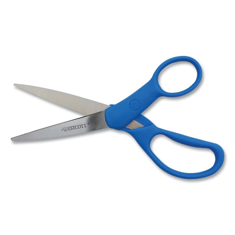 ACME UNITED CORPORATION Preferred Line Stainless Steel Scissors, 7" Long, 3.25" Cut Length, Straight Blue Handle (ACM43217) thumbnail 2