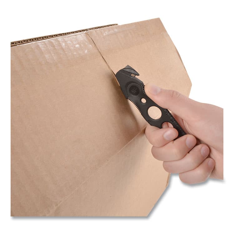 ACME UNITED CORPORATION Safety Cutter, 1.2" Blade, 5.75" Plastic Handle, Assorted, 5/Pack (ACM17379) thumbnail 4