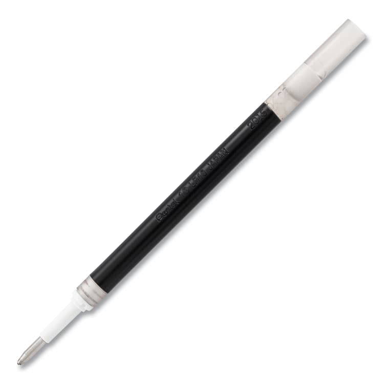 PENTEL OF AMERICA Refill for Pentel EnerGel Retractable Liquid Gel Pens, Bold Conical Tip, Black Ink (PENLR10A)