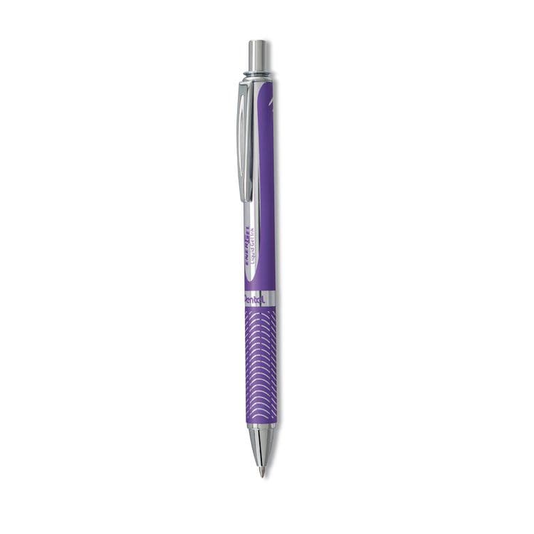 PENTEL OF AMERICA EnerGel Alloy RT Gel Pen, Retractable, Medium 0.7 mm, Violet Ink, Violet Barrel (PENBL407VV) thumbnail 2