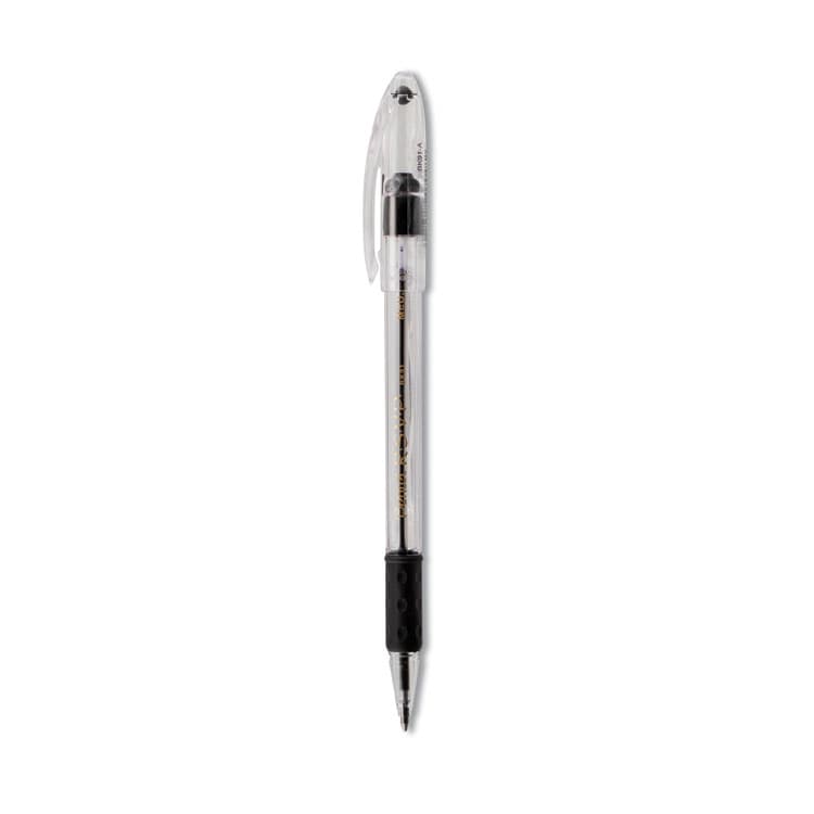 PENTEL OF AMERICA R.S.V.P. Ballpoint Pen, Stick, Medium 1 mm, Black Ink, Clear/Black Barrel, Dozen (PENBK91A) thumbnail 4