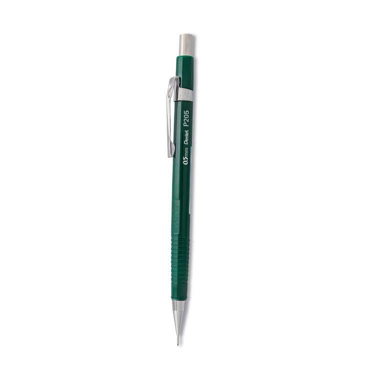 PENTEL OF AMERICA Sharp Mechanical Pencil, 0.5 mm, HB (#2), Black Lead, Green Barrel (PENP205D)
