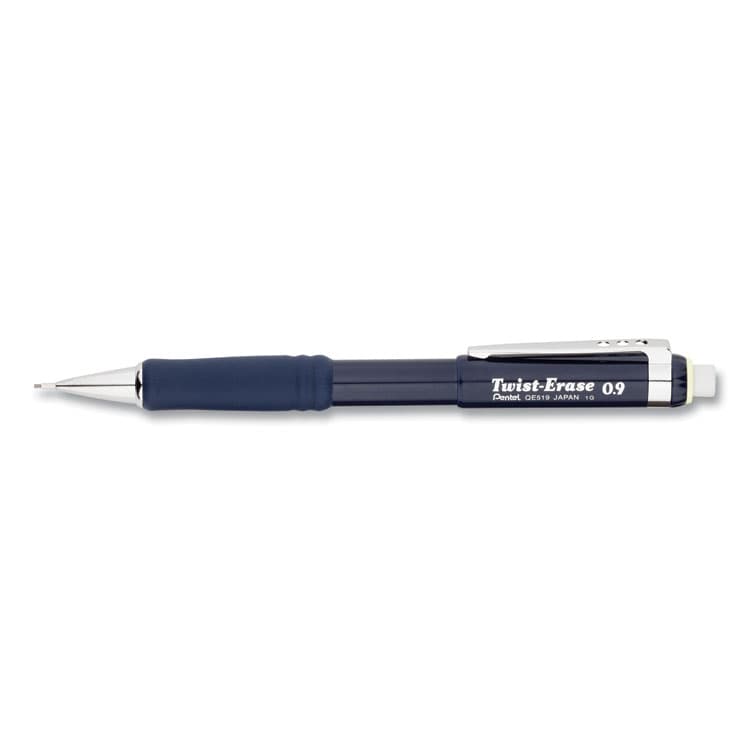 PENTEL OF AMERICA Twist-Erase III Mechanical Pencil, 0.9 mm, HB (#2), Black Lead, Blue Barrel (PENQE519C)