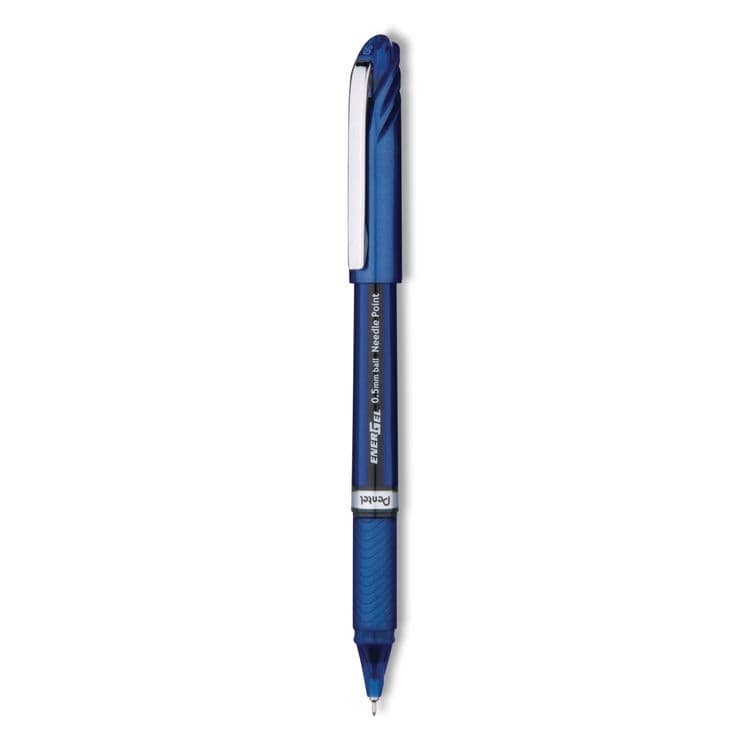 PENTEL OF AMERICA EnerGel NV Gel Pen, Stick, Fine 0.5 mm, Blue Ink, Blue Barrel, Dozen (PENBLN25C) thumbnail 2