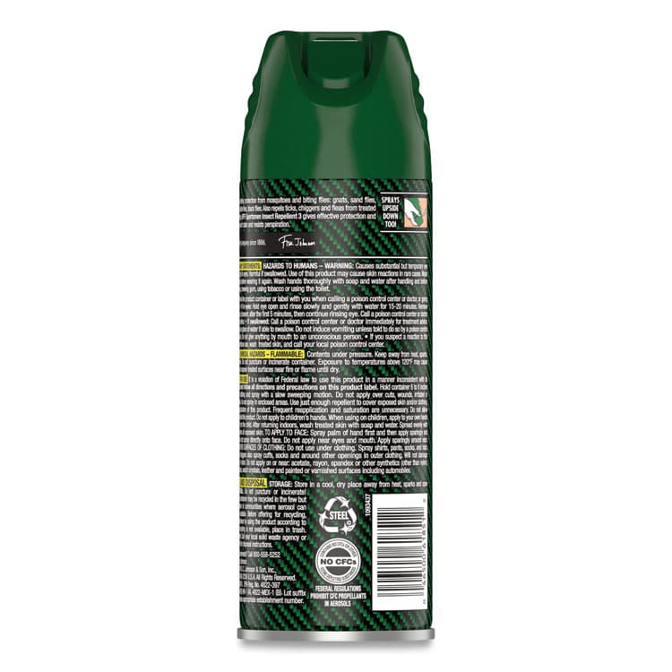 SC JOHNSON Deep Woods Sportsmen Insect Repellent, 6 oz Aerosol Spray, 12/Carton (SJN334684) thumbnail 3