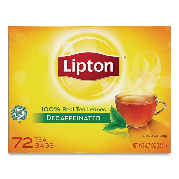 UNILEVER Tea Bags, Decaffeinated, 72/Box (LIP290) thumbnail 2