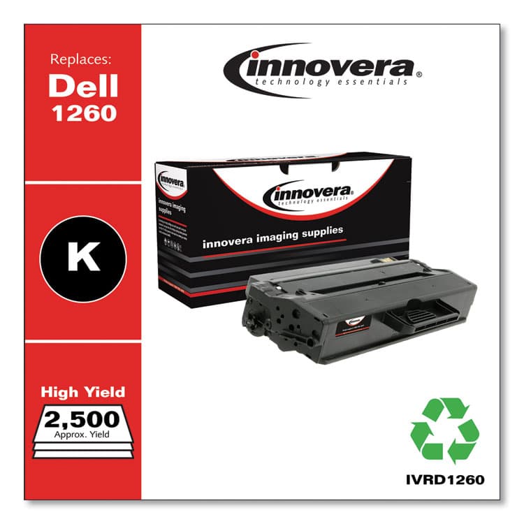 INNOVERA Remanufactured Black Toner, Replacement for 331-7328, 2,500 Page-Yield (IVRD1260) thumbnail 2