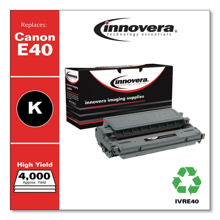 INNOVERA Remanufactured Black High-Yield Toner, Replacement for E40 (1491A002AA), 4,000 Page-Yield (IVRE40) thumbnail 2