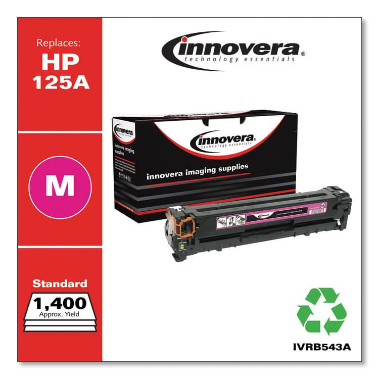 INNOVERA Remanufactured Magenta Toner, Replacement for 125A (CB543A), 1,400 Page-Yield (IVRB543A) thumbnail 2