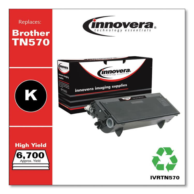 INNOVERA Remanufactured Black High-Yield Toner, Replacement for TN570, 6,700 Page-Yield (IVRTN570) thumbnail 2