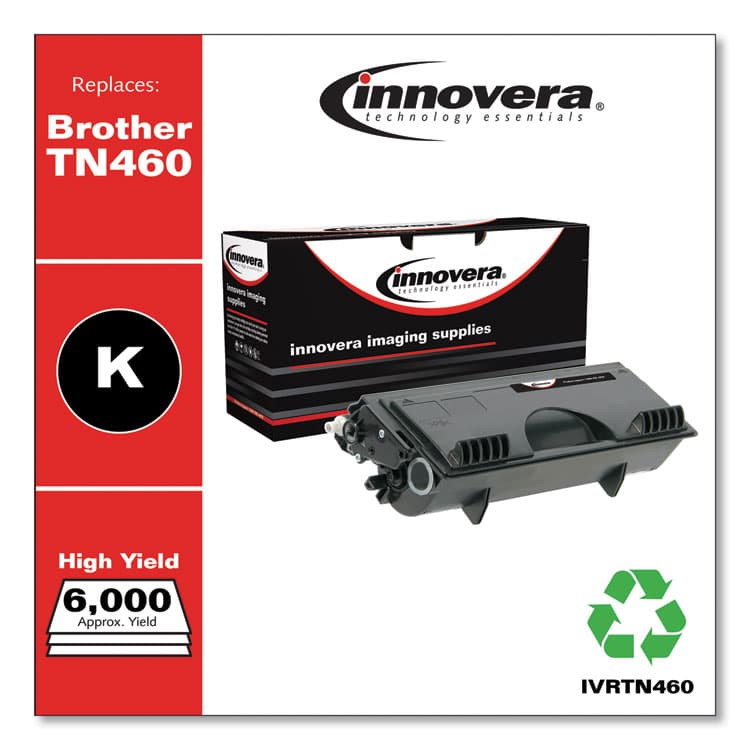 INNOVERA Remanufactured Black High-Yield Toner, Replacement for TN460, 6,000 Page-Yield (IVRTN460) thumbnail 2