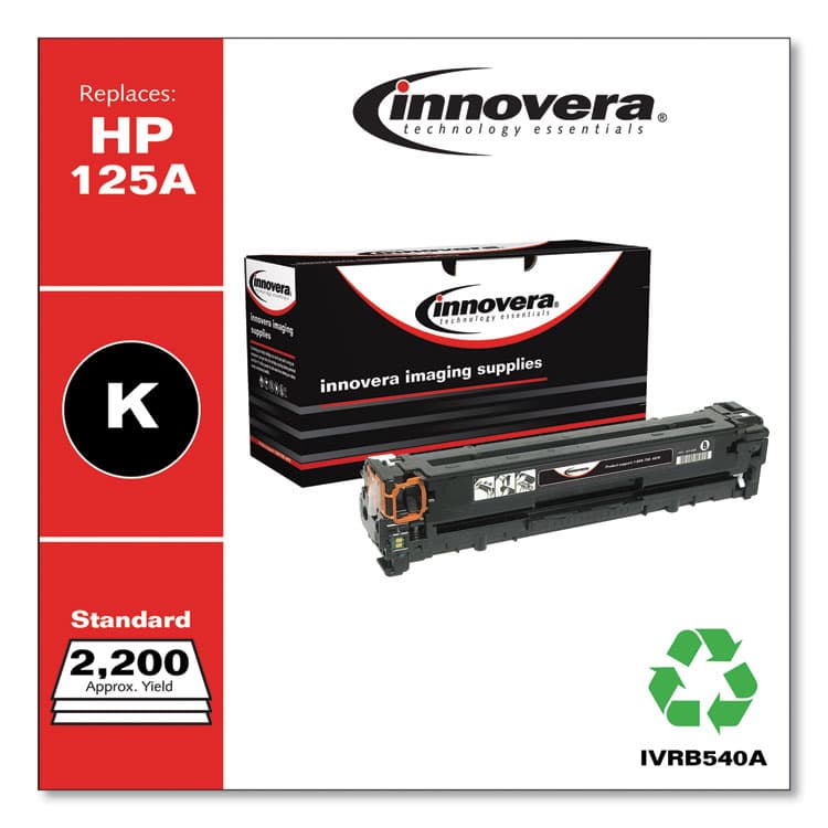 INNOVERA Remanufactured Black Toner, Replacement for 125A (CB540A), 2,200 Page-Yield (IVRB540A) thumbnail 2