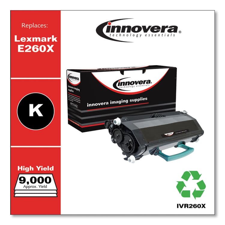 INNOVERA Remanufactured Black High-Yield Toner, Replacement for E260A11A, 9,000 Page-Yield (IVR260X) thumbnail 2