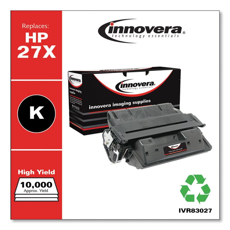 INNOVERA Remanufactured Black High-Yield Toner, Replacement for 27X (C4127X), 10,000 Page-Yield (IVR83027) thumbnail 2