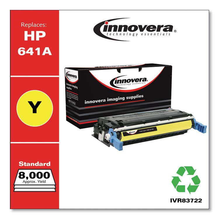 INNOVERA Remanufactured Yellow Toner, Replacement for 641A (C9722A), 8,000 Page-Yield (IVR83722) thumbnail 2